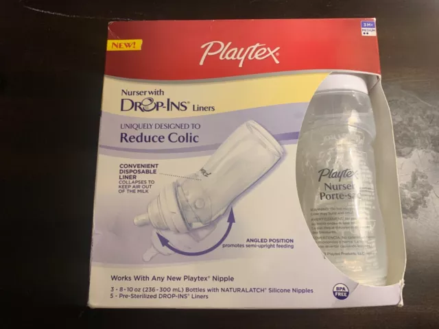 Playtex BPA Premium Nurser Bottles With Drop in Liners 3 Count