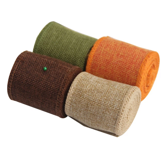 4 rollen von Weihnachten Band Bögen Bänder für Haar Bögen 3 Zoll Sackleinen Band