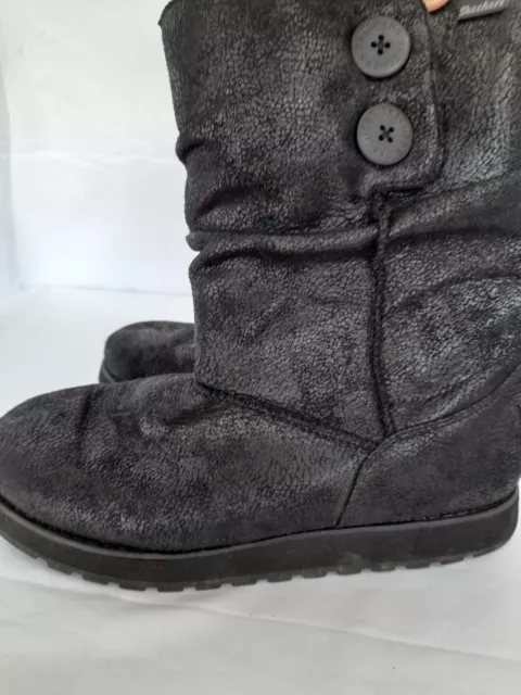 NEW SKECHERS AUSTRALIA Size UK 7 EU 40 Womens Black Faux Fur