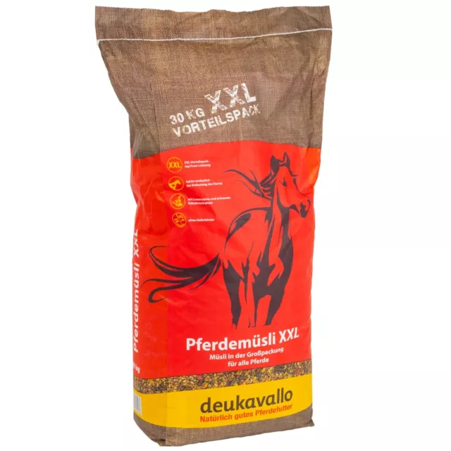 Deukavallo Pferdemüsli XXL 30kg ohne Haferkerne Pferdefutter Müsli Futter