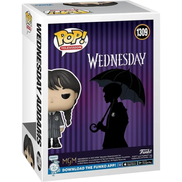 Funko POP! WEDNESDAY: Television Wednesday Addams Vinyl Figure #1309 3
