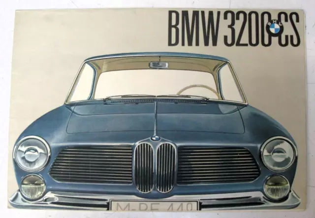 BMW 3200 SC Car Sales Brochure Oct 1961 #W 217 e 4 10.61
