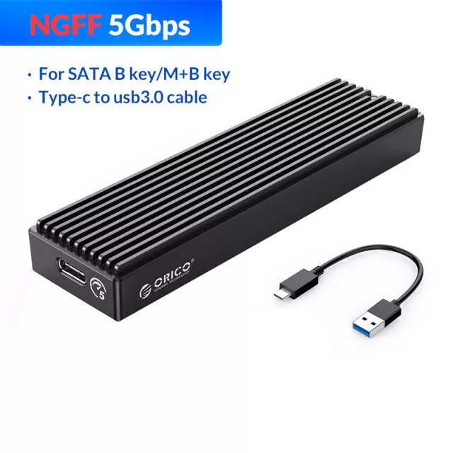 Acheter Boîtier SSD M2, châssis SATA M.2 vers USB 3.0, adaptateur SSD pour  PCIE NGFF SATA M/B Key, boîtier de disque SSD pour 2230/2242/2260/2280MM