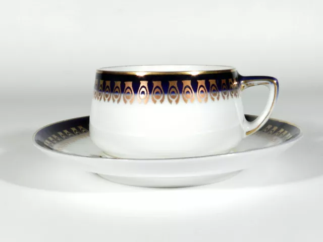 Hermann OHME Jugendstil Art Nouveau Moccatasse + Ut. ° Dekor Erich Kleinhempel