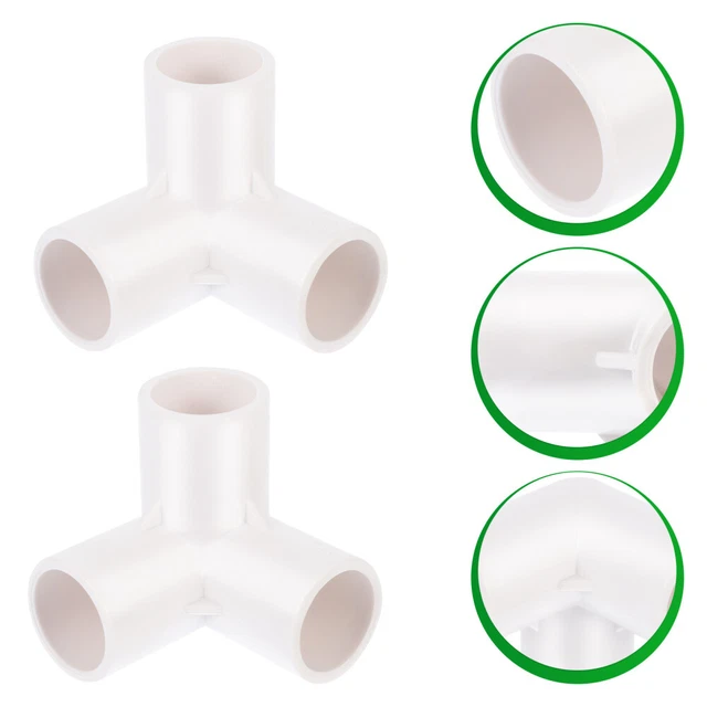 Sourcingmap Raccordo Dritto In PVC Per Tubo - Adattatore Connettore Bianco, Resistente Ai Raggi UV, Per Impianti Di Irrigazione