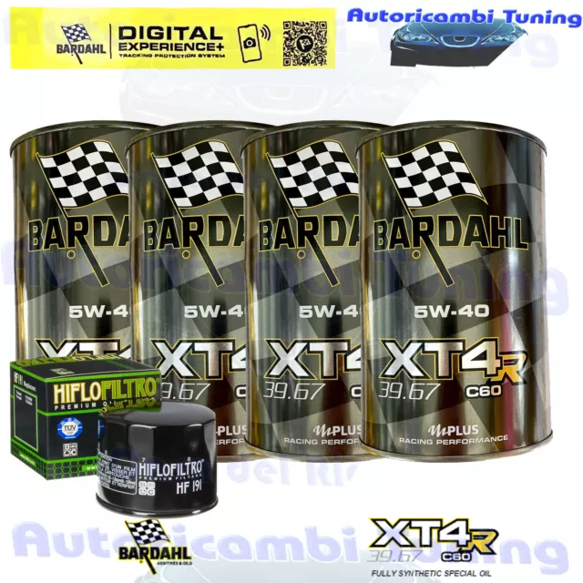 Kit De Mantenimiento Aceite Bardahl XT4R 5W40 Para El Triunfo 955i Speed Triple