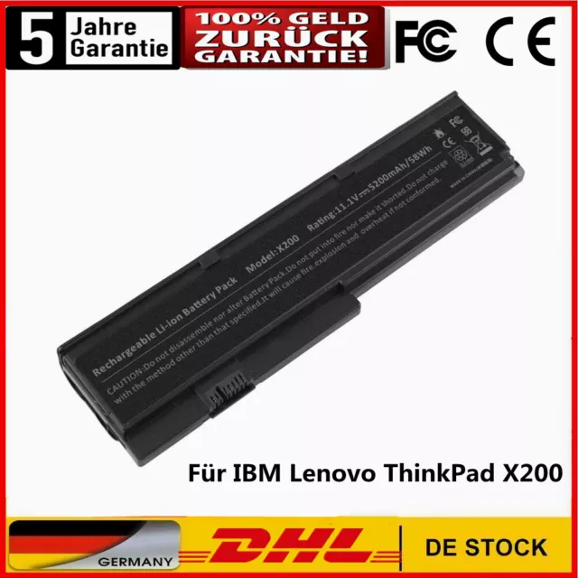 Akku Für IBM Lenovo ThinkPad X200 X201 X201i ,FRU 42T4694,FRU 42T4696 BATTERIE