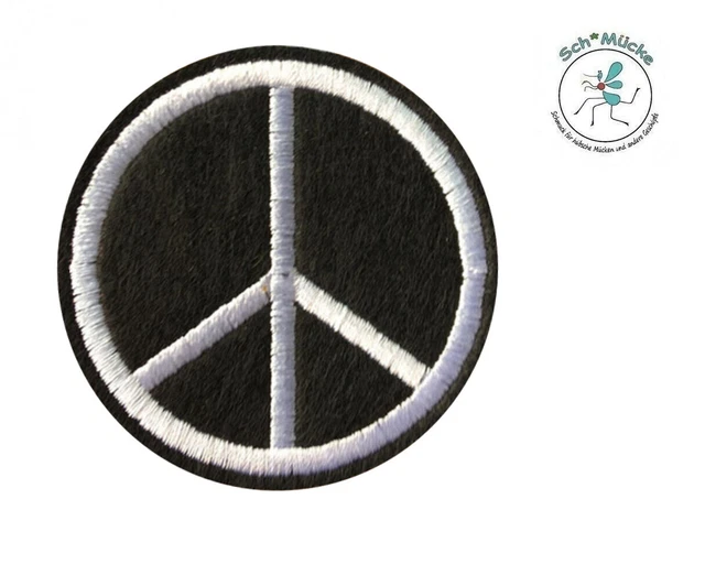 Aufnäher Aufbügler Friedenszeichen Frieden Peace Love Hippie Patch Applikation