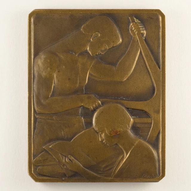 Médaille Centenaire Imprimerie Paul Dupont - 1925 - Signée par Émile Boudon