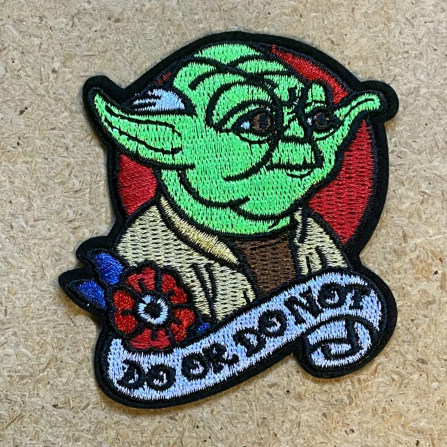 1pc Star Wars Yoda Do not Embroidered Patch Iron On Applique craft sewing #2160