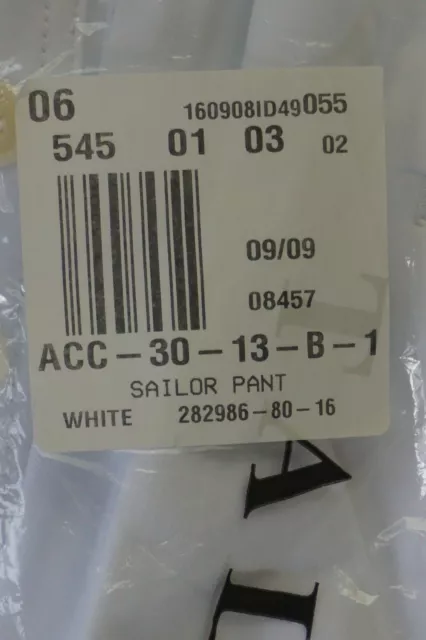 Talbots ,Jjill,Jcrew  Sz.16 Bnwt Sailor Pants White 2