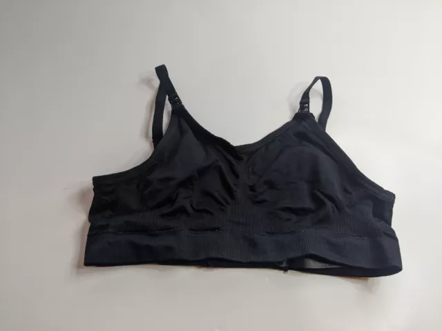 Next Bra Wire Free Nursing Maternity Breast Feeding Bra Size Small Black