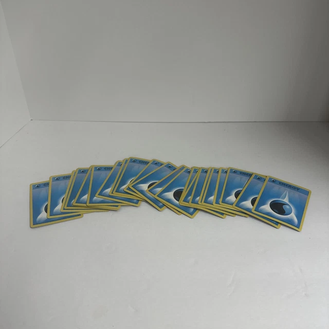 WATER ENERGY 102/102 - VINTAGE BASE SET WOTC Pokemon CARD Lot Of 24