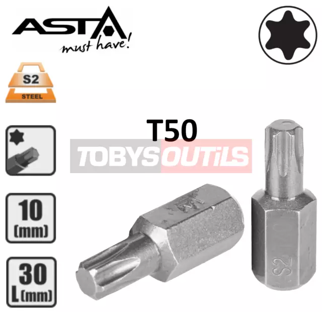 Embout de vissage TORX®, L.30 mm - A 10 mm - T25 KS Tools