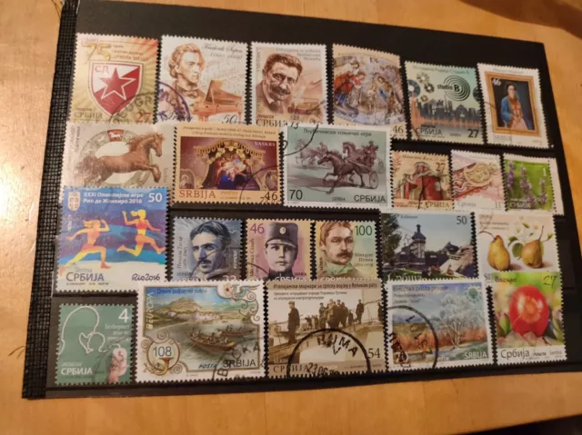 Serbien, schönes Lot nur sauber gestempelte Briefmarken 3