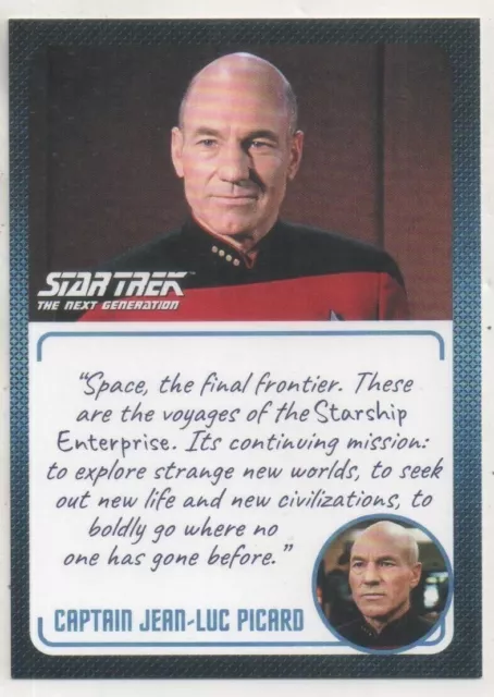 Star Trek The Next Generation Archives & Inscriptions Promo Card P1 Capt. Picard