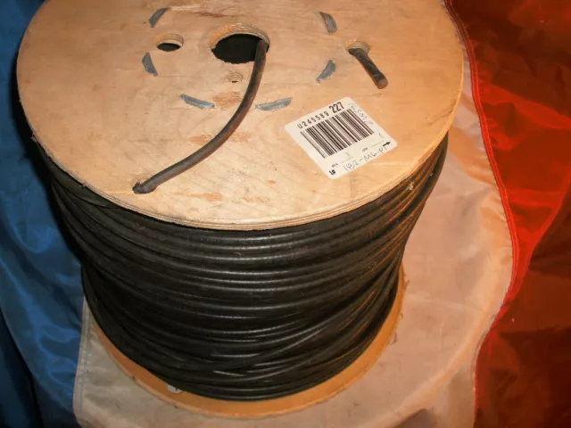 Carol Coaxial Cable 1000 Ft Spool 22 Awg Black Pvc Jacket Rg59 Rg59U C1104.41.01