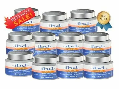 IBD Hard Gel -LED/UV Builder Gel/French Xtreme Builder -Clear/White/Pink- SELECT