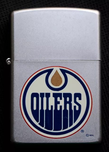 ZIPPO LIGHTER - NHL EDMONTON OILERS SEALED Original Box - Coolest Game on Earth