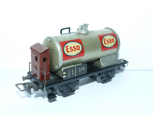 Märklin H0 374 .7 StK ++ Kesselwagen mit Bremserhaus Esso von 1948/49 ++ #S3_361