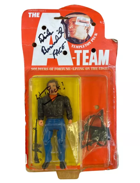 A-Team Faceman Action Figure Signed by Dirk Benedict 100% Authentic With COA