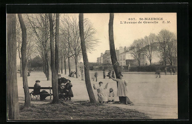 CPA St. Maurice, L´Avenue de Gravelle 1913