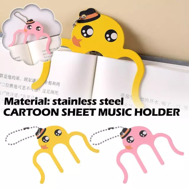 Music Book Clip- Page Holder for Sheet Music Stands, Pianos, Musicians Lot J5