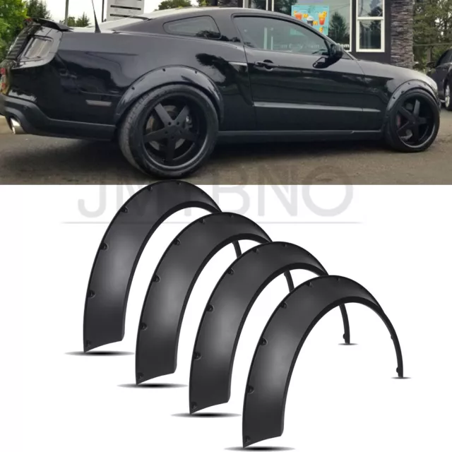 4pcs 3.5 Car Fender Flares Extra Wide Body Kit Wheel Arches For Ford  Mustang
