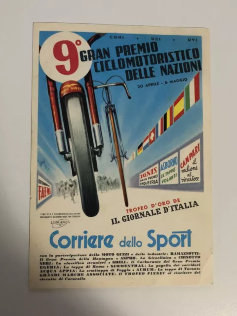 9^gran premio ciclomotoristico delle nazioni 1958 corriere dello sport