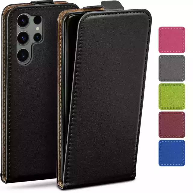 Hülle für Samsung Galaxy S23 Ultra Flip Case Klapp Handy Tasche Etui Schutzhülle