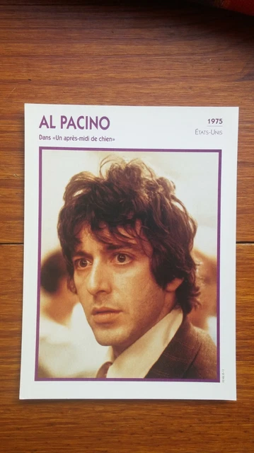 AL PACINO Un après midi de chien fiche cinéma carte lobby card actor movie 1992