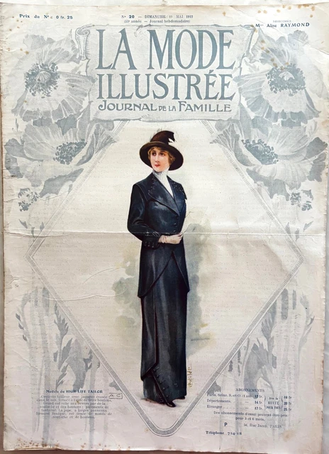 La Mode Illustrée n° 24 du 10 Juin 1866 journal de la famille Chapeau