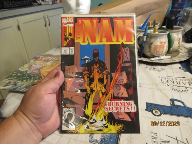 NAM #78 "Burning Secrets!"  Vietnam War Comic Book Marvel Comics 1993