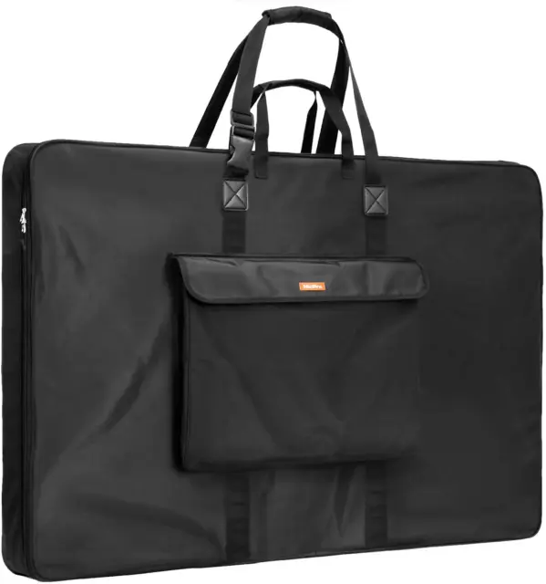 Large Art Portfolio Bag 35 X 43 Inches Waterproof Nylon Artist Storage Case with