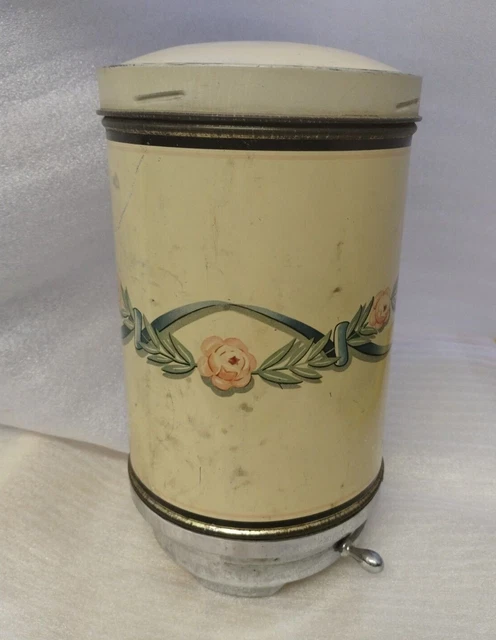 Vintage Metal Wall Mount Kitchen Coffee Flour Sugar Canister Hoosier