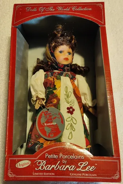 NIB Petite Porcelains~Dolls of the World Collection ' 01 Romania' By Barbara Lee