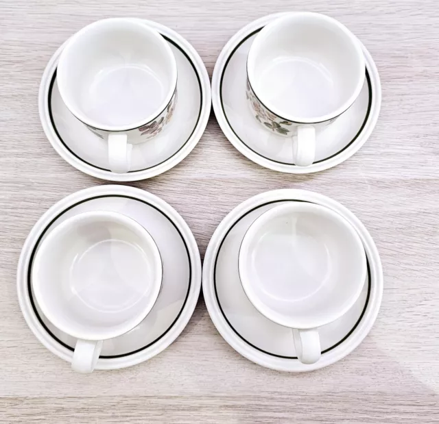 Set Of Four MARKS & SPENCER 'AUTUMN LEAVES' Breakfast Cups And Saucers 2