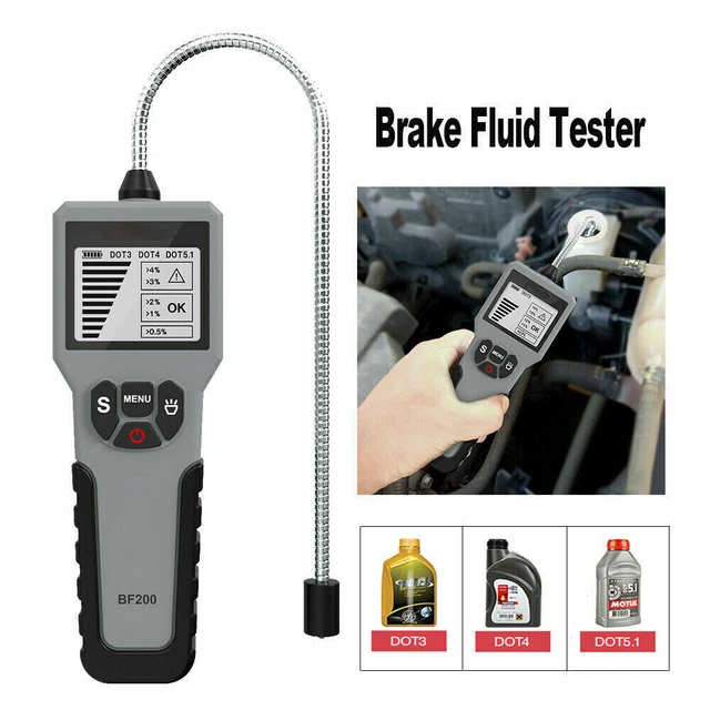 Brake Fluid Tester 5LED Car Vehicle Automotive Testing Tool For DOT3/DOT4/DOT5.1