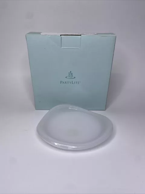PartyLite Well Being Spa Pillar Candle Tray Retired NIB P13C/P9621