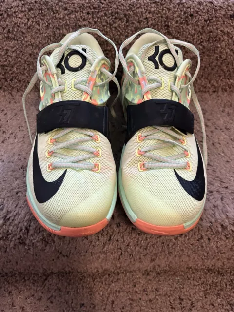 KD VII 7 Easter Liquid Lime Viper Kevin Durant Mens Size 11.5 Shoe 653996-304