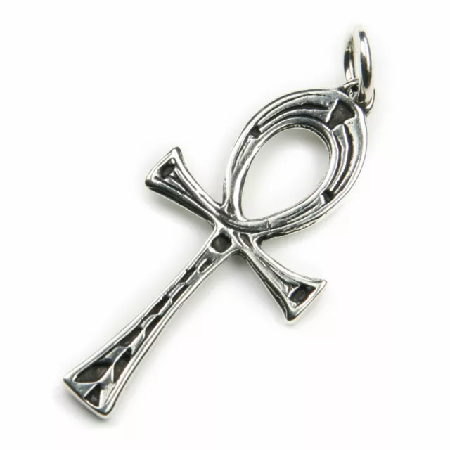 Ankh Kettenanhänger 925 Silber Oxidiert 4,5cm Symbol des Lebens Amulett