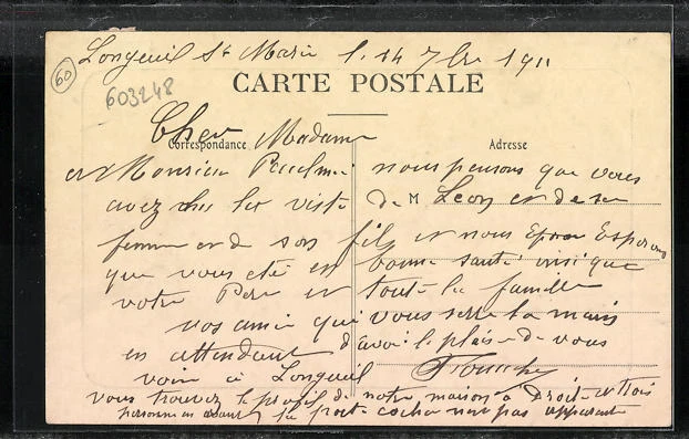 CPA Longueil-Sainte-Marie, Rue d´en Haut 1911 2