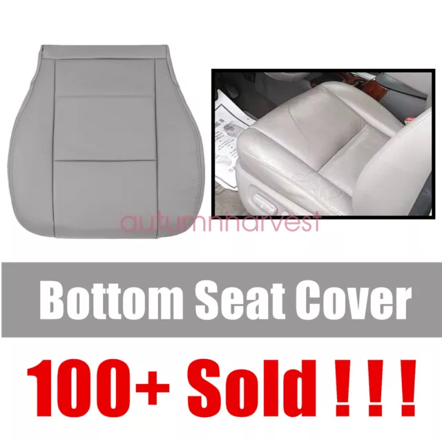 Fits 2001-2007 Toyota Sequoia Limited SR5 Driver Bottom Seat Cover Gray Leather