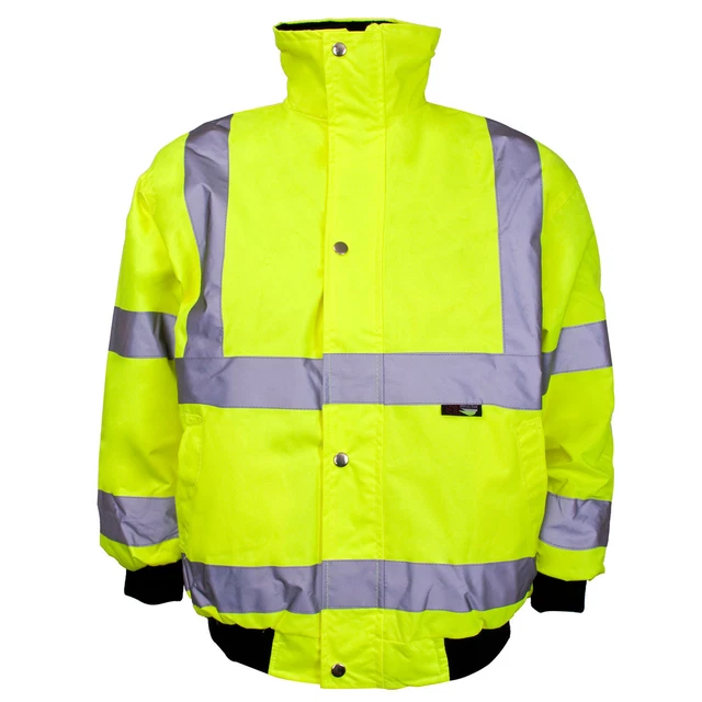 Kids Junior Hi Vis Waterproof Bomber Jacket | High Viz Visibility Safety