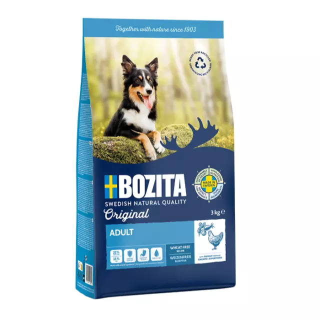 BOZITA ORIGINAL ALIMENT SÈCHE ADULTE POUR CHIENS AU POULET 12 kg