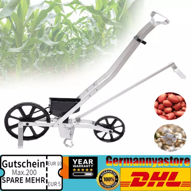 Handsämaschine Hand Sämaschine Dibbelmaschine Dibbelgerät Schwarz/Silber Neu