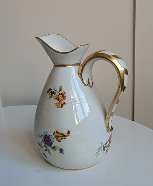 Fine Pitcher VINTAGE FRANKLIN MINT Fine Porcelain Creamer Pitcher Floral Design £7. ...