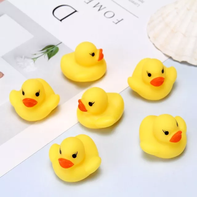 22pcs Mini Rubber 40mm Ducky Float Duck Baby Bath Toy Shower Bath Party Tool