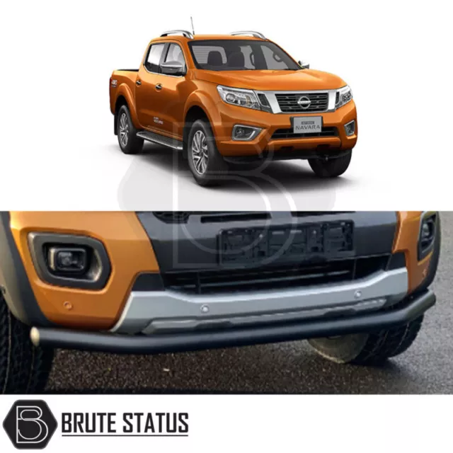 City Bar for Nissan Navara NP300 Matt Black (Spoiler Bumper Guard Nudge Bar D23)