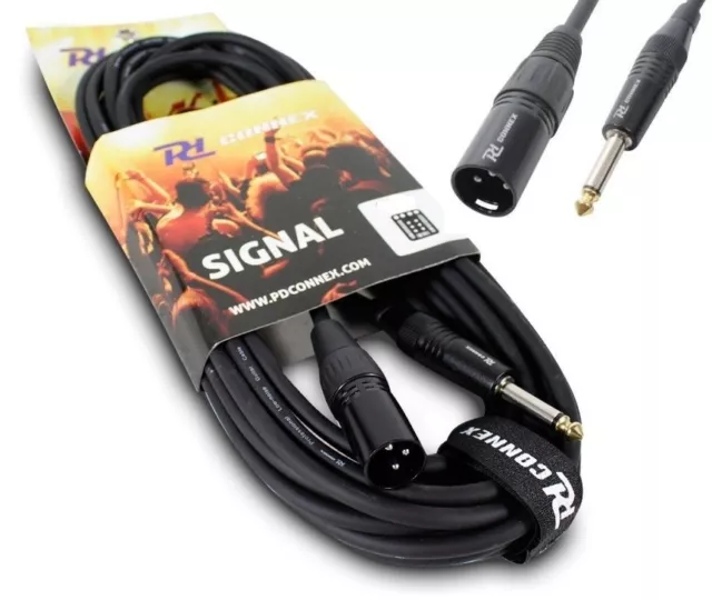 CAVO XLR JACK 6,3 MM MONO PROFESSIONALE CANNON JACK prolunga casse mixer 3 MT.